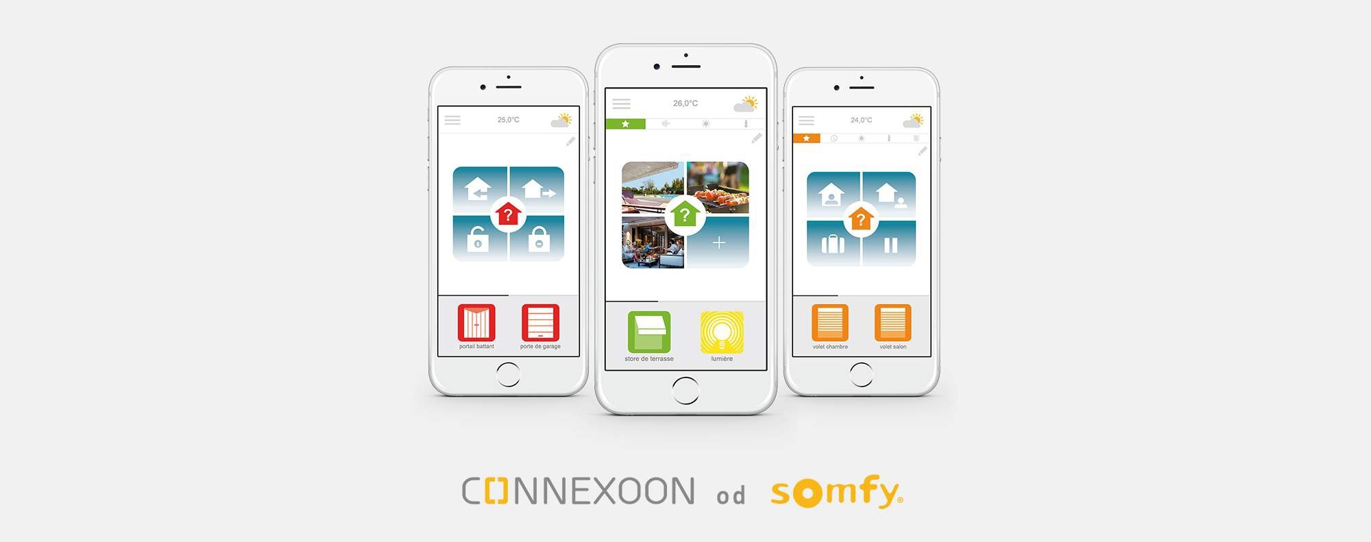 Connexoon funguje na princípe troch intuitívnych aplikácií